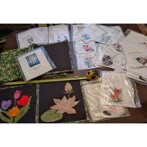 Estate 24 Squares + Quilt Applique + Patterns Jean Hogland Out Of Print HEIRLOOM